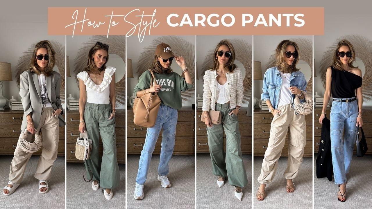 Black cargo pants womens high waisted | Techwear